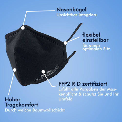 NEU: Innovative wiederverwendbare FFP2 RD Maske für hohen Tragekomfort
