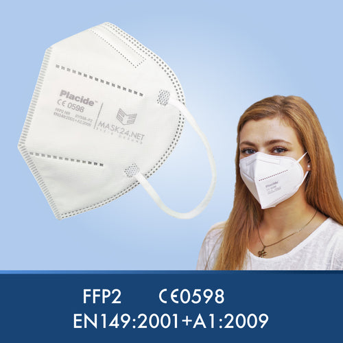 CE-zertifizierte FFP2 NR Atemschutzmaske zum Infektionsschutz, inkl. bequemen Tragebügel US